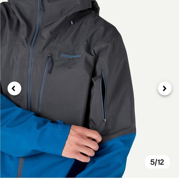 Patagonia Men's Medium Untracked Snow Jacket Ski Snowboard Endless Blue NWT - Picture 14 of 16